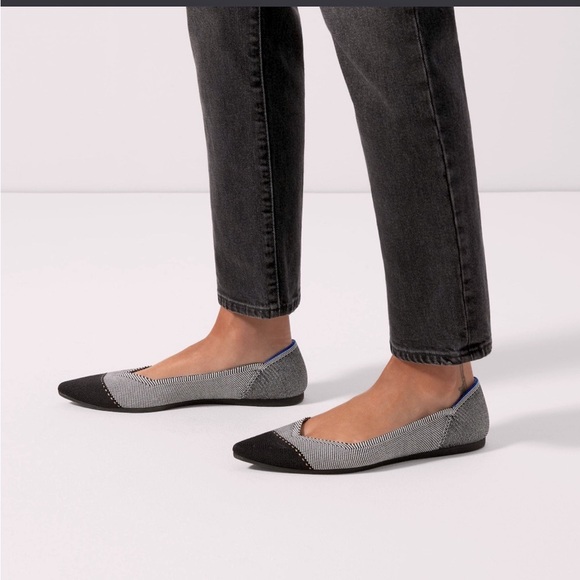 NWOT Rothy’s Women's Flats in Grey Mist pointy toe size 8 - Picture 5 of 12